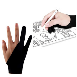 Rękawica do rysowania na tablecie graficznym szkicowania uniwersalna czarna