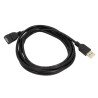 Przedłużacz kabla USB-A 2.0 męski-żeński 2m - czarny przewód przedłużający port USB