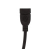 Przedłużacz kabla USB-A 2.0 męski-żeński 2m - czarny przewód przedłużający port USB