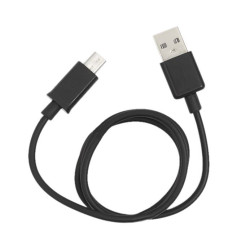 Kabel USB-A - Micro USB 0,8m czarny przewód mikro - SOLID HAMMER 8mm