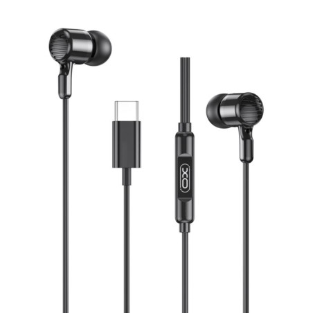 Słuchawki USB-C DAC z mikrofonem - czarne EP81