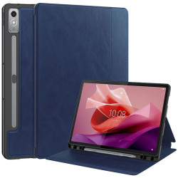 ETUI LEATHER CASE PEN na tablet Lenovo Tab P12 TB-370 / Pad Pro TB-371 12.7 cali granatowe z miejscem na rysik