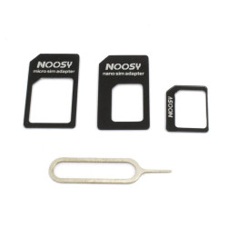 Adapter przejściówka kart NANO SIM / MICRO SIM czarny