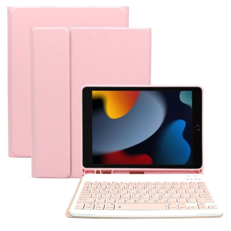 Etui z klawiaturą bluetooth na tablet Samsung Galaxy Tab S9+ / Tab S9 FE+ 12.4" cali różowe
