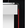 Kabel USB A USB-A - Micro USB microUSB 1m czerwony przewód wspierający szybkie ładowanie - nylon HQ