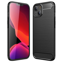 Etui Bumper Carbon LUX na telefon Apple iPhone 14 A2882 czarne