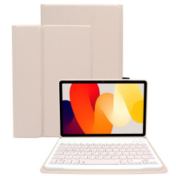 Etui z klawiaturą bluetooth na tablet Xiaomi Redmi Pad SE 11" cali różowe