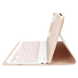 Etui z klawiaturą bluetooth na tablet Xiaomi Redmi Pad SE 11" cali różowe