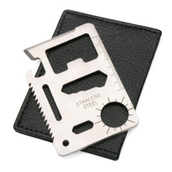 KARTA PRZEŻYCIA PRZETRWANIA SURVIVAL CARD NÓŻ OTWIERACZ 11w1 BEAR GRYLLS