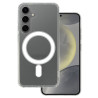 Etui MagSafe ACRYLIC na telefon Samsung Galaxy S25+ S25 Plus S936 / S24+ S24 Plus 5G S926 bezbarwne