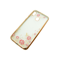 Etui BUMPER GLOSSY DIAMOND na telefon LG K40 X420 jasnoróżowe