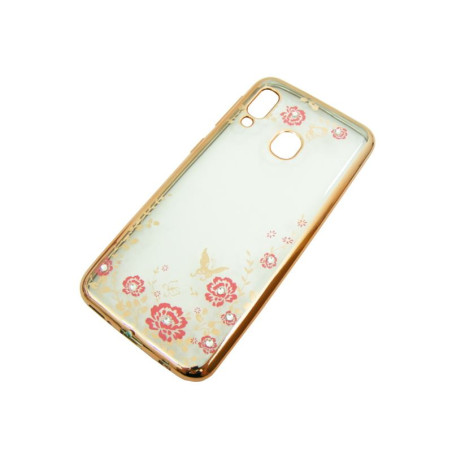Etui BUMPER GLOSSY DIAMOND na telefon LG K40 X420 jasnoróżowe