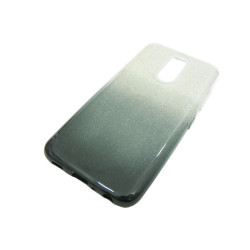 Etui Jelly Case SHINING HQ do telefonu LG K40 X420 srebrno-czarne