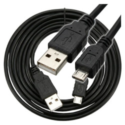 Kabel USB - Micro USB 10m mocny szybki przewód do ładowania czarny