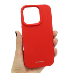 Etui Mercury SILICONE na telefon Apple iPhone 16 Pro A3293 czerwone