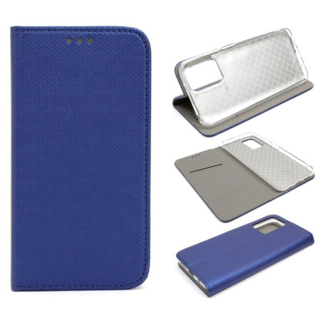 Etui Smart Magnet na telefon Xiaomi Redmi 10 21061119DG / Note 11 4G 2201117TY granatowe