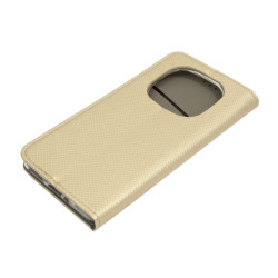 Etui Smart Magnet na telefon Xiaomi Redmi Note 14 Pro 5G 24090RA29G / 14 Pro+ 5G 24115RA8EG / POCO X7 5G złote