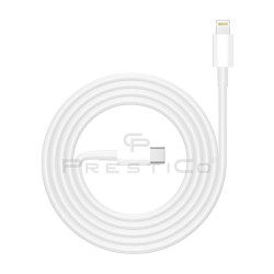 Kabel USB-C Power Delivery / Lightning iPhone przewód wspierający SZYBKIE ŁADOWANIE 3,1A T5 biały PRESTICO