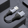 Adapter przejściówka audio 2 x jack 3,5mm na USB A USB-A Borofone BV19 15cm czarny