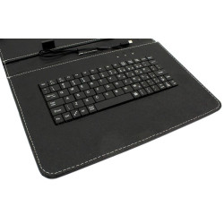 Etui z klawiaturą micro przewodową na tablet 7" cali czarne