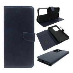 Etui Smart Leather na telefon Realme C75 4G RMX3941 / 14x 5G RMX3943 granatowe