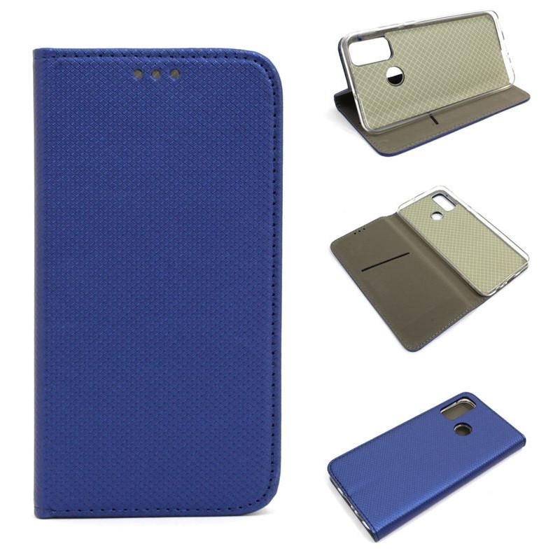 Etui Smart Magnet na telefon Huawei P Smart 2020 POT-LX1A granatowe