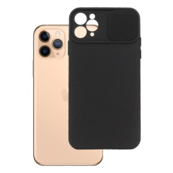 Etui SILICONE LENS na telefon Apple iPhone 11 Pro Max A2161 czarne
