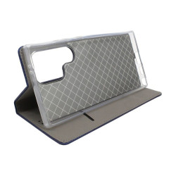 Etui Smart Magnet na telefon Samsung Galaxy S24 Ultra 5G S928 granatowe