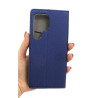 Etui Smart Magnet na telefon Samsung Galaxy S24 Ultra 5G S928 granatowe