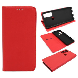 Etui Smart Magnet na telefon TCL 20 SE T761 czerwone