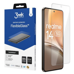 3MK FLEXIBLE GLASS szkło hybrydowe na telefon Realme 14 5G RMX5070 / 14T 5G RMX5078