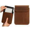 Etui skóra pionowe z klapką na czytnik e-booków Amazon Kindle Paperwhite / inkBOOK Calypso+ 6" brązowe
