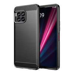 Etui Bumper Carbon LUX na telefon T-Mobile T Phone 2 Pro 5G / REVVL 7 Pro 5G czarne