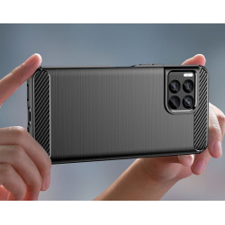 Etui Bumper Carbon LUX na telefon T-Mobile T Phone 2 Pro 5G / REVVL 7 Pro 5G czarne