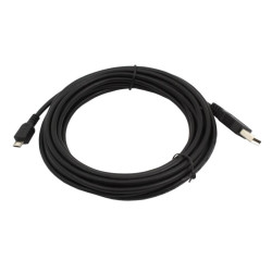 Kabel USB - Micro USB 4m do ładowania telefonów / tabletów CZARNY przewód HQ