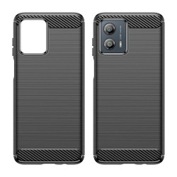 Etui Bumper Carbon LUX na telefon motorola moto g53 5G XT2335 / g23 4G XT2333 / g13 4G XT2331 czarne