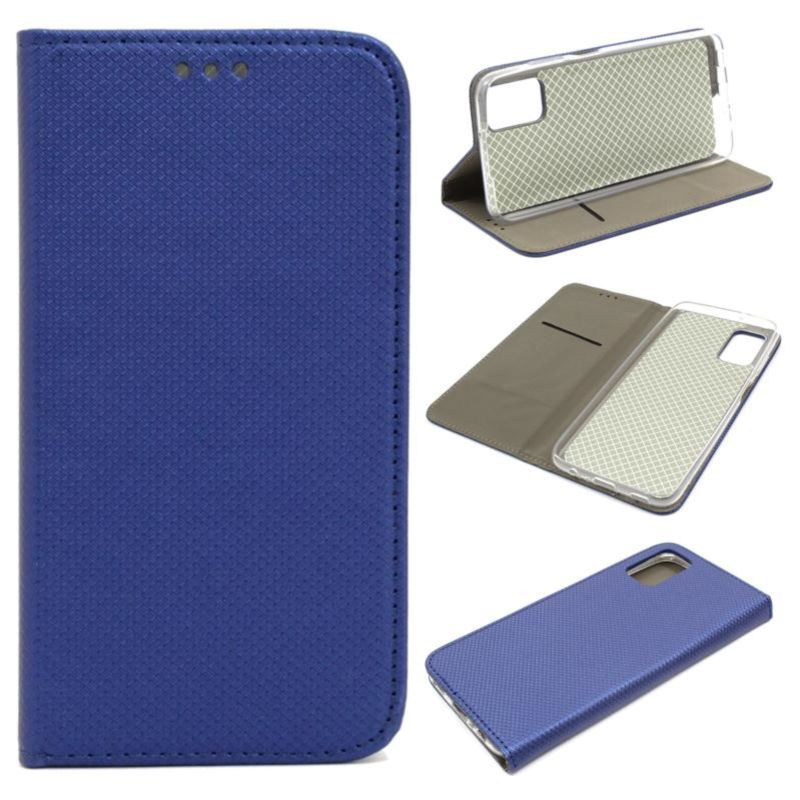 Etui Smart Magnet na telefon Samsung Galaxy A03S A037 granatowe
