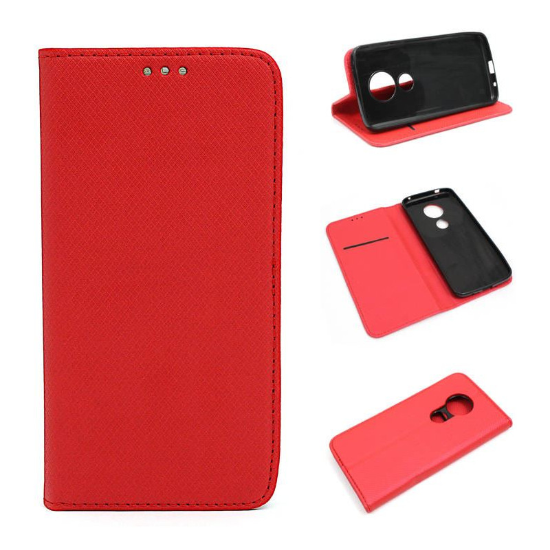 Etui Smart Magnet na telefon motorola moto e5 / g6 play / e (5th gen.) czerwone