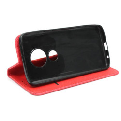 Etui Smart Magnet na telefon motorola moto e5 / g6 play / e (5th gen.) czerwone