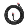 Kabel PD Power Delivery USB-C - USB-C BASEUS 60W 20V 3A przewód do szybkiego ładowania 1m czarny