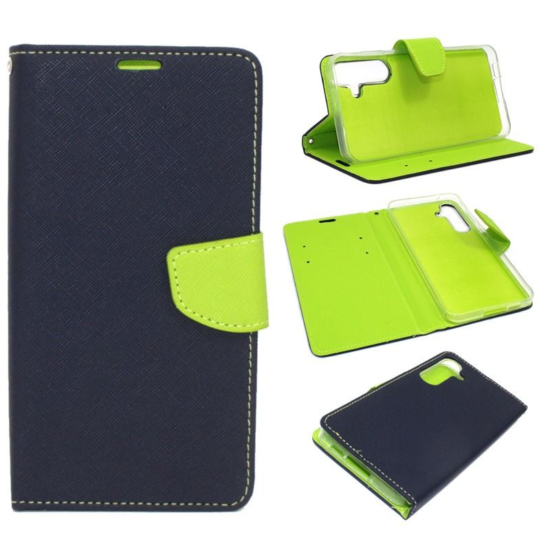 Etui Fancy Diary na telefon Samsung Galaxy A55 5G A556 granatowe