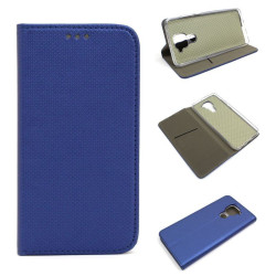 Etui Smart Magnet do telefonu Xiaomi Redmi Note 9 granatowe