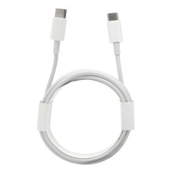 Kabel PD USB-C - USB-C 2m przewód wspierający szybkie ładowanie biały