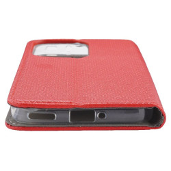 Etui Smart Magnet na telefon OPPO Reno 14 Pro 5G CPH2739 czerwone