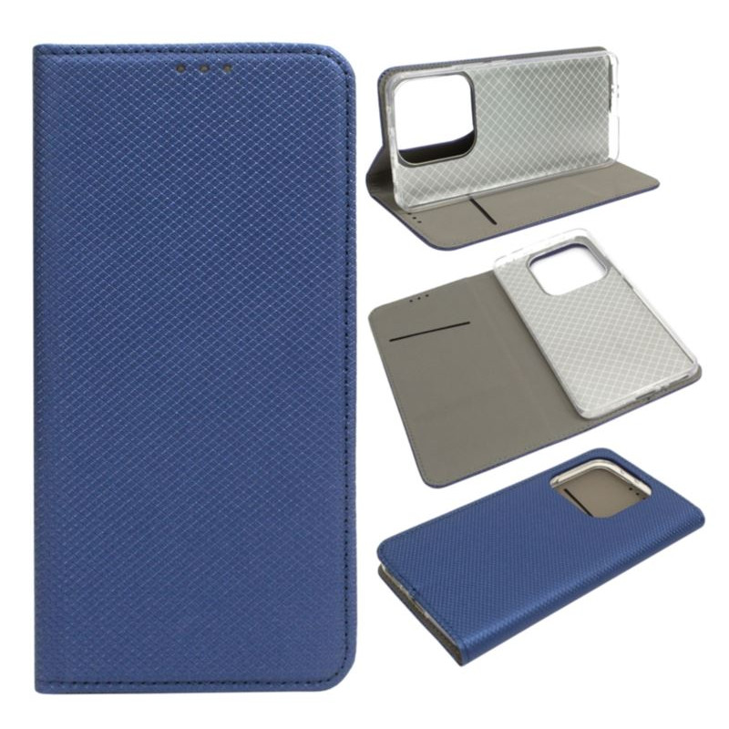 Etui Smart Magnet na telefon Xiaomi Redmi Note 14 5G 24094RAD4G granatowe