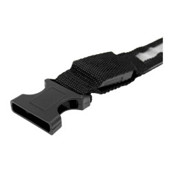 Obroża LED czarna S 34-42cm - widoczność po zmroku