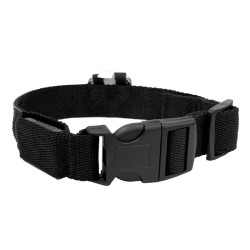 Obroża LED czarna S 34-42cm - widoczność po zmroku