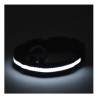 Obroża LED czarna S 34-42cm - widoczność po zmroku