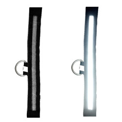 Obroża LED czarna S 34-42cm - widoczność po zmroku
