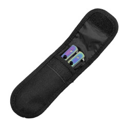 Kabura pokrowiec na nóż składany / kieszonkowy gaz pieprzowy obronny - cordura, rzep